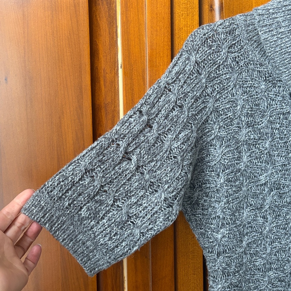 Old Navy Gray Cowl Neck Sweater - Picture 3 of 9